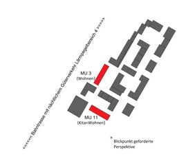 Lageplan MU3 und MU11 vom Bauprojekt Kleineschholz